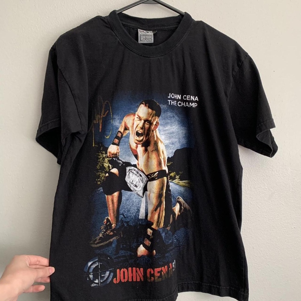 SHEIN Black John Cena Graphic Tee